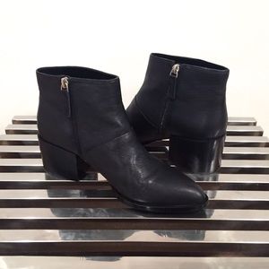 Nine West Black Leather Booties